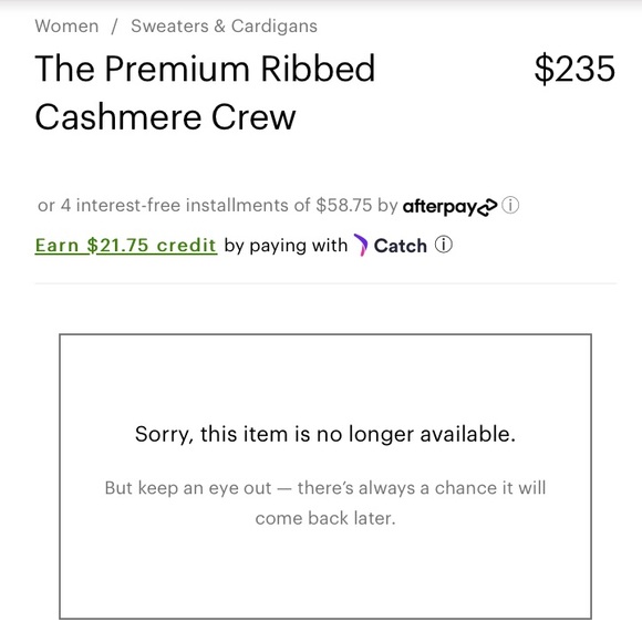 NWOT The Premium Ribbed Cashmere Crew, Black L - Picture 9 of 10